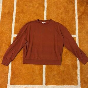 frank and oak rust crewneck
